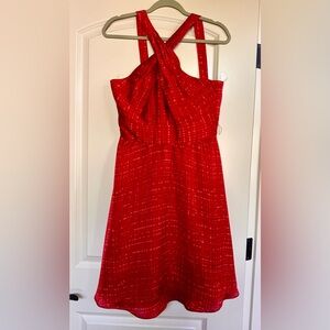 WHBM Red Halter Neck Dress Sz 6,Party,Trashy Y2K,Trashy Diva,Maximalist,